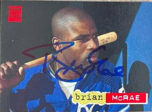Brian McRae Signed 1994 Stadium Club Baseball Card - Kansas City Royals