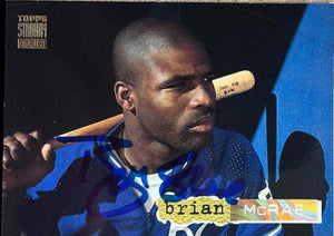 Brian McRae Signed 1994 Stadium Club Golden Rainbow Baseball Card - Kansas City Royals - PastPros