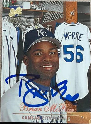 Brian McRae Signed 1994 Studio Baseball Card - Kansas City Royals