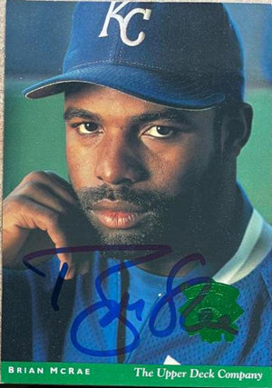 Brian McRae Signed 1994 Upper Deck All-Star Jumbo Baseball Card - Kansas City Royals - PastPros