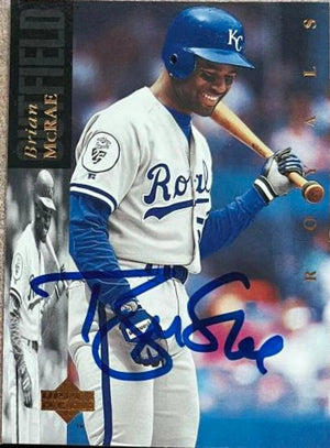 Brian McRae Signed 1994 Upper Deck Baseball Card - Kansas City Royals