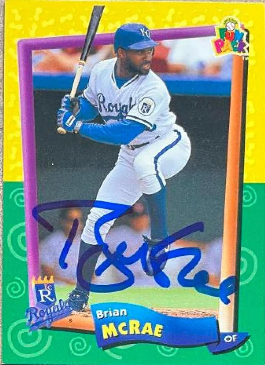 Brian McRae Signed 1994 Upper Deck Fun Pack Baseball Card - Kansas City Royals