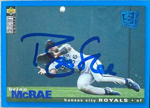 Brian McRae Signed 1995 Collector's Choice Special Edition Baseball Card - Kansas City Royals - PastPros