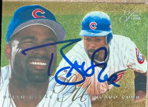 Brian McRae Signed 1995 Flair Baseball Card - Chicago Cubs - PastPros