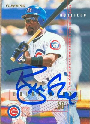 Brian McRae Signed 1995 Fleer Update Baseball Card - Chicago Cubs