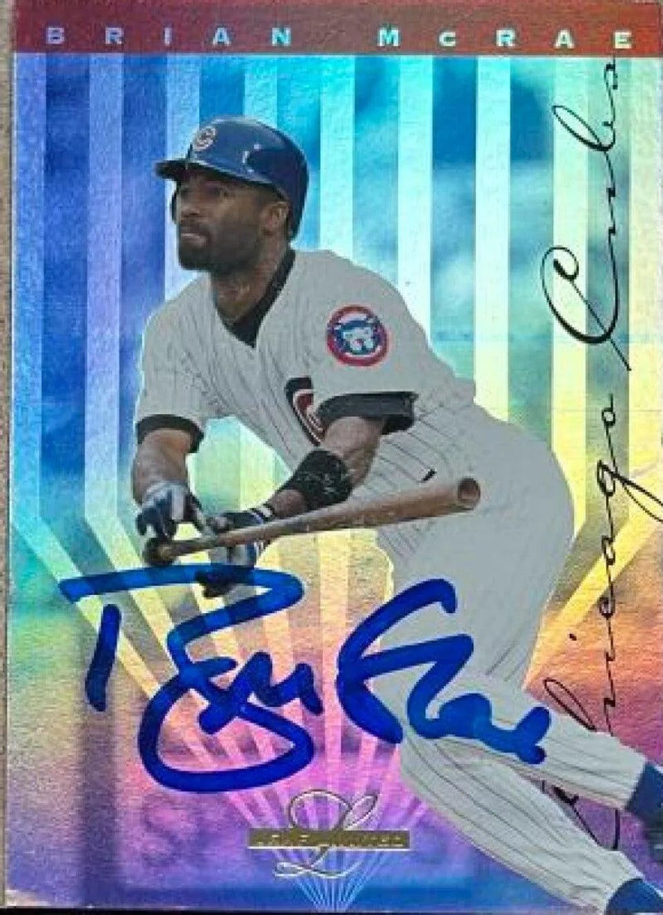 Brian McRae Signed 1995 Leaf Limited Baseball Card - Chicago Cubs