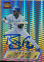 Brian McRae Signed 1995 Pacific Prism Baseball Card - Kansas City Royals