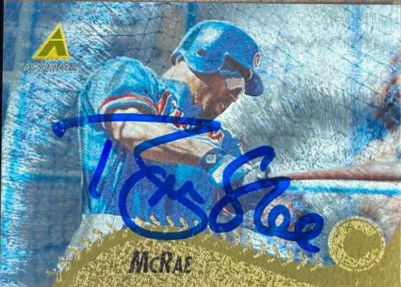 Brian McRae Signed 1995 Pinnacle Artist's Proofs Baseball Card - Chicago Cubs