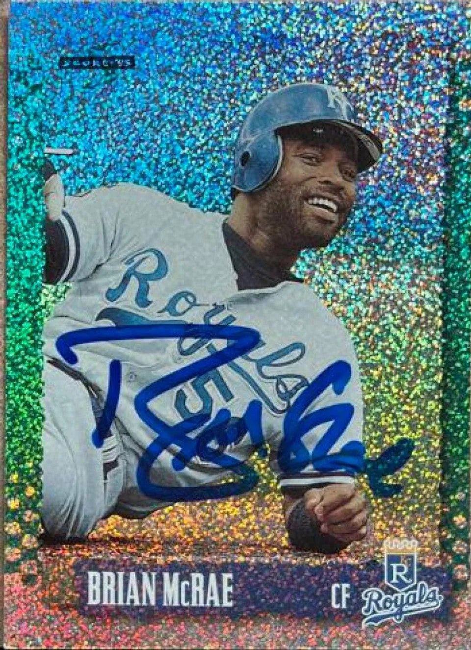 Brian McRae Signed 1995 Score Platinum Team Sets Baseball Card - Kansas City Royals