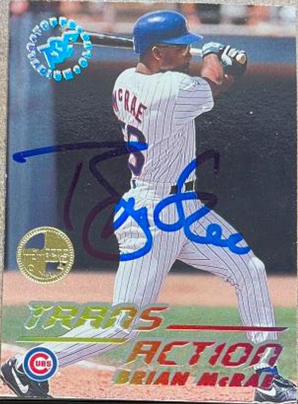 Brian McRae Signed 1995 Stadium Club Member's Only Baseball Card - Chicago Cubs - PastPros