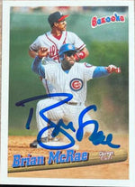 Brian McRae Signed 1996 Bazooka Baseball Card - Chicago Cubs