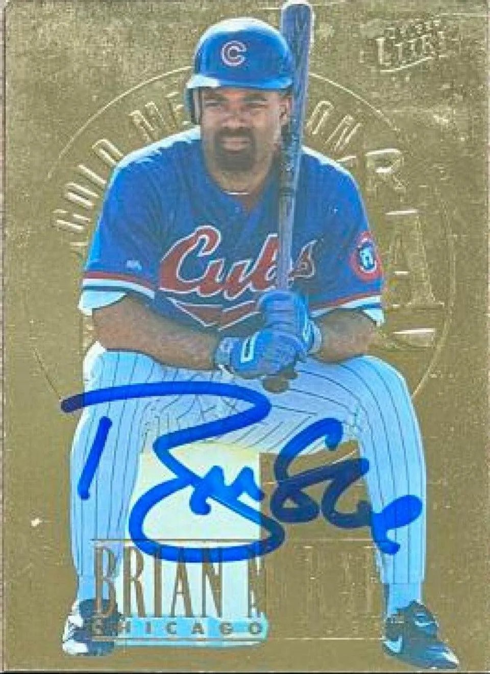 Brian McRae Signed 1996 Fleer Ultra Gold Medallion Baseball Card - Chicago Cubs
