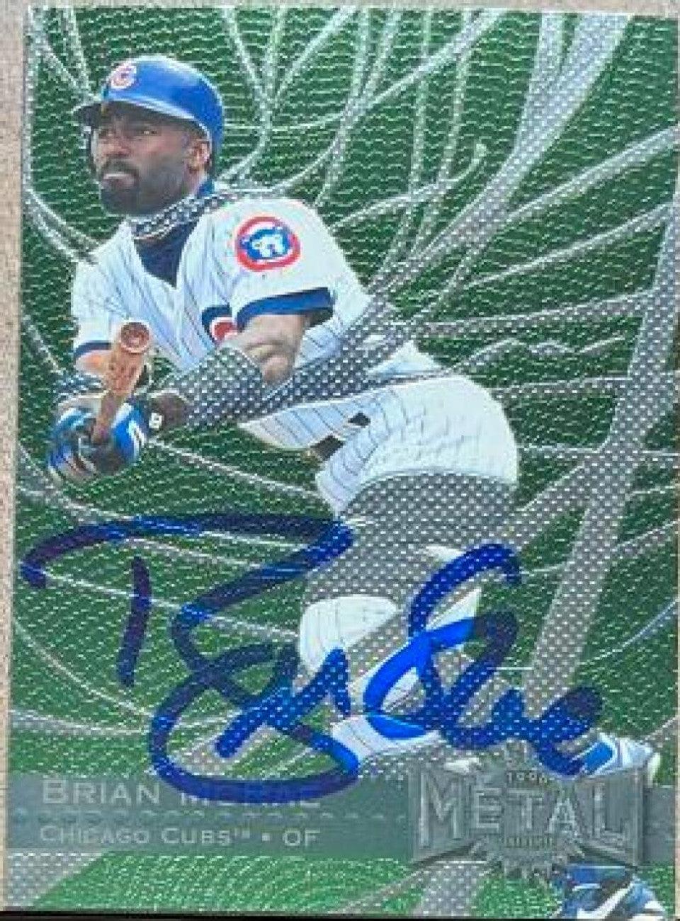 Brian McRae Signed 1996 Metal Universe Baseball Card - Chicago Cubs - PastPros