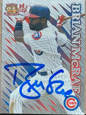 Brian McRae Signed 1996 Pacific Prizm Baseball Card - Chicago Cubs - PastPros