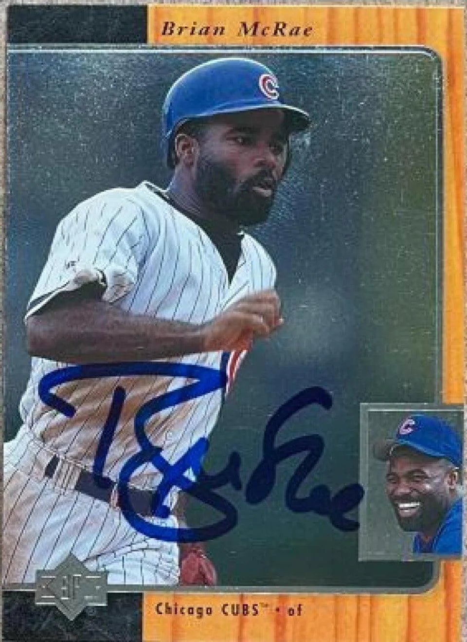 Brian McRae Signed 1996 SP Baseball Card - Chicago Cubs