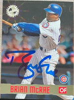 Brian McRae Signed 1996 Stadium Club Members Only 50 Baseball Card - Chicago Cubs