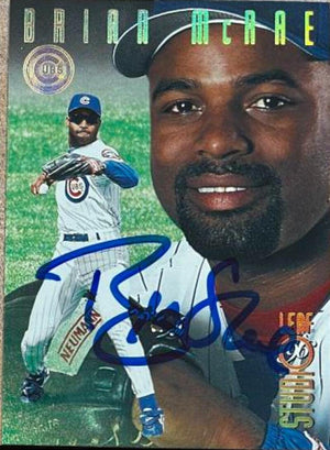 Brian McRae Signed 1996 Studio Baseball Card - Chicago Cubs - PastPros