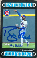 Brian McRae Signed 1996 Team Out Baseball Card - Chicago Cubs