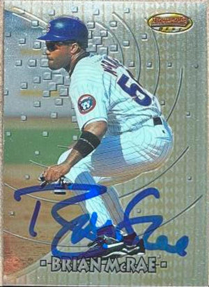 Brian McRae Signed 1997 Bowman's Best Baseball Card - Chicago Cubs - PastPros