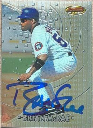 Brian McRae Signed 1997 Bowman's Best Baseball Card - Chicago Cubs