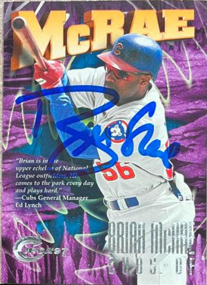 Brian McRae Signed 1997 Circa Baseball Card - Chicago Cubs - PastPros