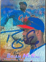 Brian McRae Signed 1997 Flair Showcase Row 0 Baseball Card - Chicago Cubs