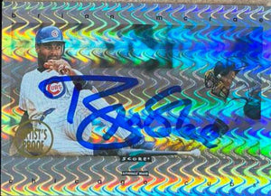 Brian McRae Signed 1997 Score Artist's Proof Holofoil Baseball Card - Chicago Cubs - PastPros