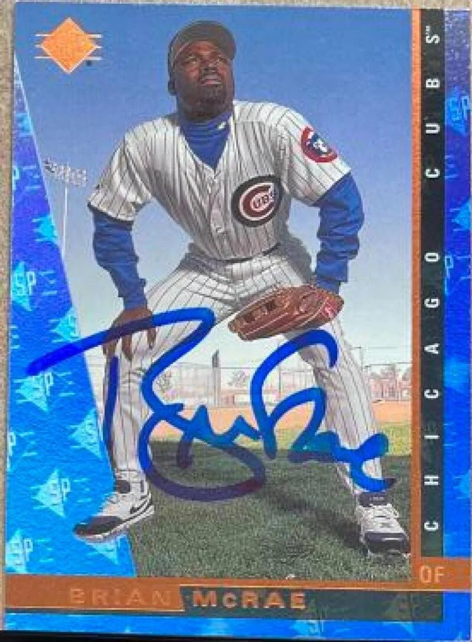 Brian McRae Signed 1997 SP Baseball Card - Chicago Cubs