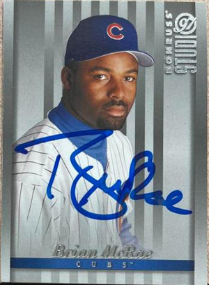 Brian McRae Signed 1997 Studio Baseball Card - Chicago Cubs - PastPros