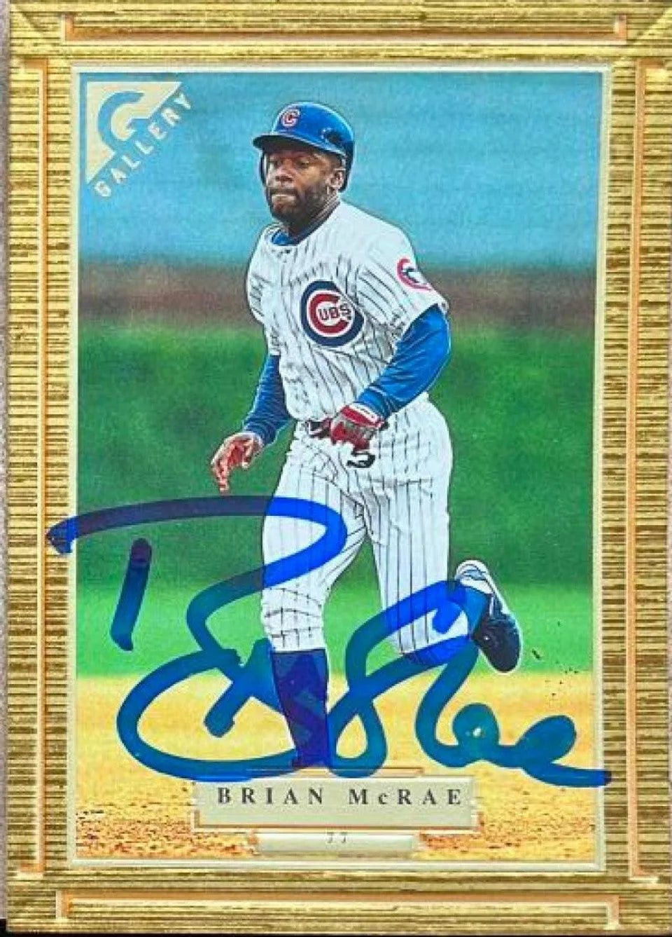 Brian McRae Signed 1997 Topps Gallery Baseball Card - Chicago Cubs