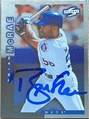 Brian McRae Signed 1998 Score Showcase Series Baseball Card - New York Mets - PastPros