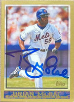 Brian McRae Signed 1998 Topps Baseball Card - New York Mets