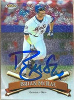 Brian McRae Signed 1998 Topps Finest No-Protector Baseball Card - New York Mets