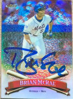Brian McRae Signed 1998 Topps Finest No-Protector Refractors Baseball Card - New York Mets