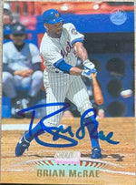 Brian McRae Signed 1999 Stadium Club Baseball Card - New York Mets - PastPros