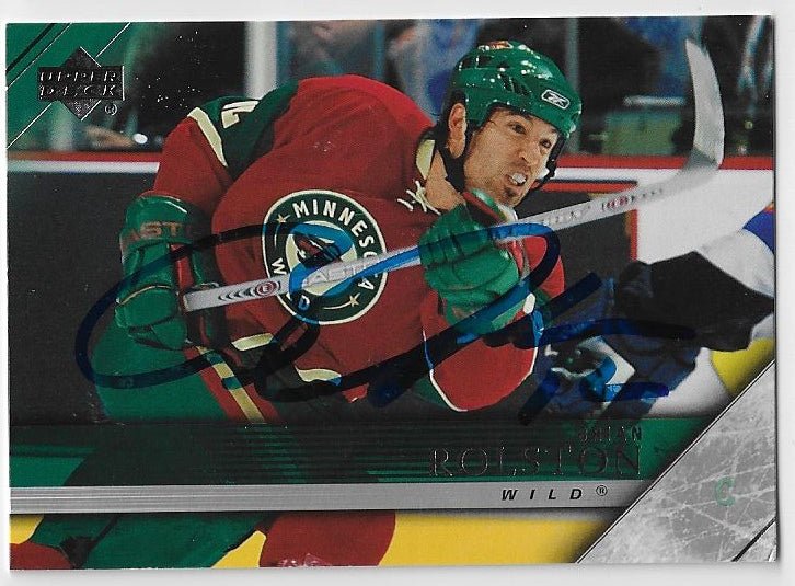 Brian Rolston Signed 2005-06 Upper Deck Hockey Card - Minnesota Wild