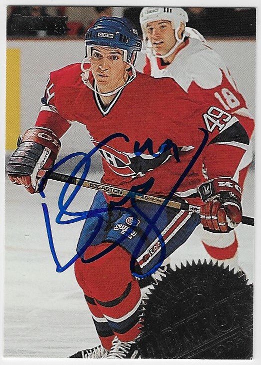 Brian Savage Signed 1994 - 95 Donruss Hockey Card - Montreal Canadiens - PastPros