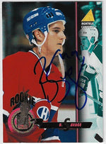 Brian Savage Signed 1994-95 Pinnacle Hockey Card - Montreal Canadiens