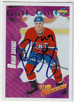 Brian Savage Signed 1994 - 95 Score Hockey Card - Montreal Canadiens - PastPros