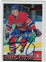 Brian Savage Signed 1995 - 96 Bowman Hockey Card - Montreal Canadiens - PastPros