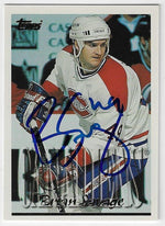 Brian Savage Signed 1995-96 Topps Hockey Card - Montreal Canadiens