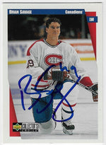 Brian Savage Signed 1997-98 Collector's Choice Hockey Card - Montreal Canadiens