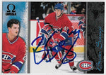 Brian Savage Signed 1997-98 Pacific Omega Hockey Card - Montreal Canadiens