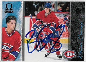 Brian Savage Signed 1997 - 98 Pacific Omega Hockey Card - Montreal Canadiens - PastPros