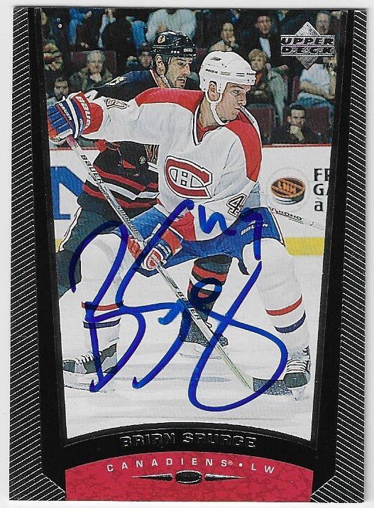 Brian Savage Signed 1998 - 99 Upper Deck Hockey Card - Montreal Canadiens - PastPros