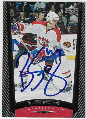 Brian Savage Signed 1998 - 99 Upper Deck Hockey Card - Montreal Canadiens - PastPros
