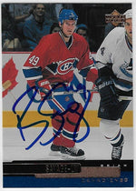 Brian Savage Signed 1999-00 Upper Deck Hockey Card - Montreal Canadiens