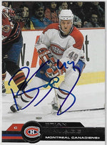 Brian Savage Signed 2001-02 Pacific Hockey Card - Montreal Canadiens