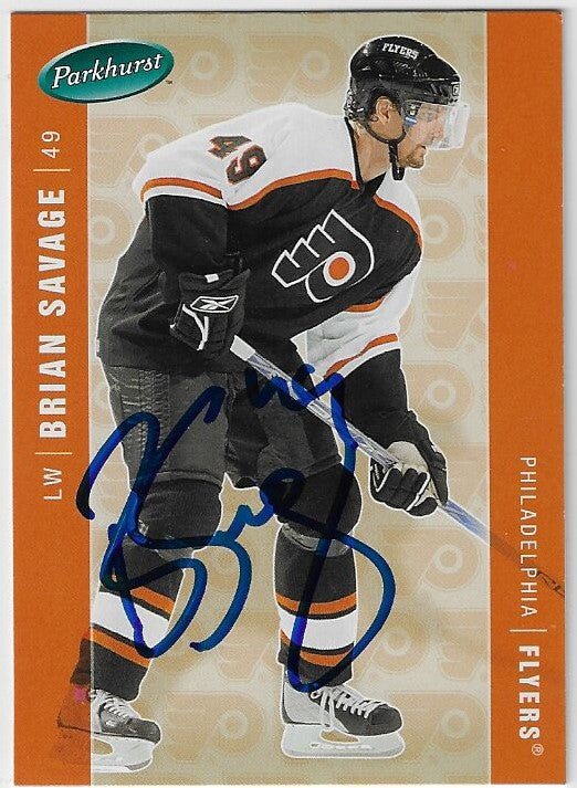 Brian Savage Signed 2005-06 Parkhurst Hockey Card - Philadelphia Flyers