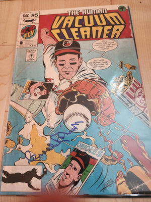 Brooks Robinson "The Human Vacuum Cleaner" Pop Fly Pop Shop Print #87 – Signed by Brooks Robinson & aniel Jacob Horine - PastPros